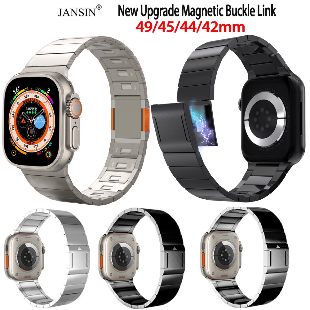 สายนาฬิกา iwatch series 8 7 แม่เหล็ก สายนาฬิกาข้อมือ สเตนเลสสตีล สําหรับ iwatch series ultra 8 SE 7 6 5 4 49มม 45มม 44มม 42มม