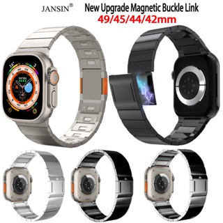 สายนาฬิกา iwatch series 8 7 แม่เหล็ก สายนาฬิกาข้อมือ สเตนเลสสตีล สําหรับ iwatch series ultra 8 SE 7 6 5 4 49มม 45มม 44มม 42มม