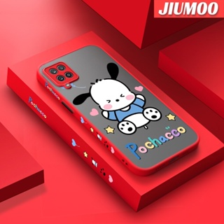 เคสโทรศัพท์ซิลิโคนใส ขอบสี่เหลี่ยม กันกระแทก ลายการ์ตูน Pochacco ซนซน สําหรับ Samsung A12 4G A12 5G F12 M12 F23 5G F13 M13