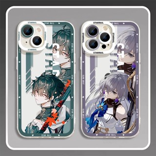 เคสโทรศัพท์ซิลิโคน TPU ใส แบบนิ่ม ลาย Honkai Star Rail Himeko Dan Heng กันกระแทก สําหรับ iPhone 14 11 13 12 Pro Max XS XR X 8 7 6S Plus Mini