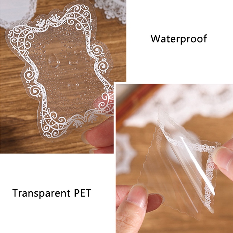 30 แผ่น สติกเกอร์ ลายลูกไม้ สีขาว สไตล์วินเทจ สําหรับตกแต่งสมุดภาพ DIY จํานวน ราคา ถูกที่สุด ดีลบีเคเค แกลเลอรีภาพที่ 3