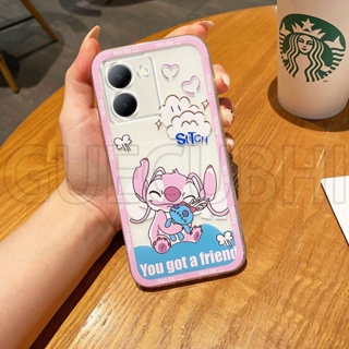 ใหม่ เคสโทรศัพท์มือถือ ซิลิโคนนิ่ม ใส ลายการ์ตูนสติตช์ ตลก สําหรับ Vivo Y36 Y78 V27 5G Y02t Y02A 2023 Y02t 2023