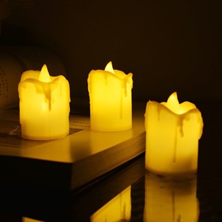 MOJU เทียน led candles เทียนใส่ถ่าน เทียนปลอม No. RP468 เทียนประดับ เทียนตกแต่ง เทียนสร้างบรรยากาศ เทียนอิเล็กทรอนิกส์