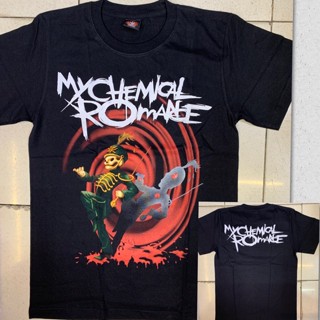 เสื้อยืดแขนสั้น พิมพ์ลายวงร็อค My Chemical Romance สําหรับผู้ชาย