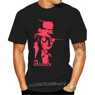 เสื้อยืด พิมพ์ลายการ์ตูนอนิเมะ Hellsing Alucard สําหรับผู้ใหญ่ ไซซ์ S 3XL 4XL 5XL 6XL