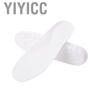 Yiyicc Full Length Inner Heightening Shoe Insoles Elastic Breathable Shock Absorbing Inserts for Sports