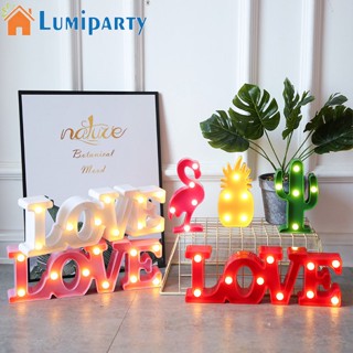 Lumiparty โคมไฟ LED รูปตัวอักษร Love สําหรับตกแต่งบ้าน