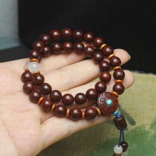ขายดี#Zambia สร้อยข้อมือ ลูกปัดไม้จันทน์ วีนัส สีแดง ขนาดเล็ก 8 มม. 6 7hf