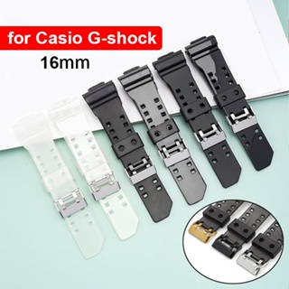 สายนาฬิกาข้อมือเรซิ่น เนื้อแมตต์ กันน้ํา แบบเปลี่ยน สําหรับ Casio G-shock GA-110 GLS-100 GD-120 GLS-100 16 มม.