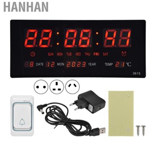 Hanhan Digital Clock  Clear Display Accurate Timing Luminous Wall Timer New