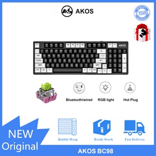 Akos BC98 คีย์บอร์ด สามโหมด RGB ไฟแบ็คไลท์ เปลี่ยนได้