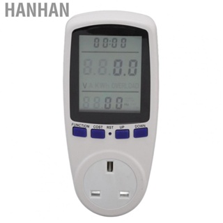 Hanhan Electricity Analyzer   Light Power Meter Socket LCD Display Portable  for Home for Power Measurement