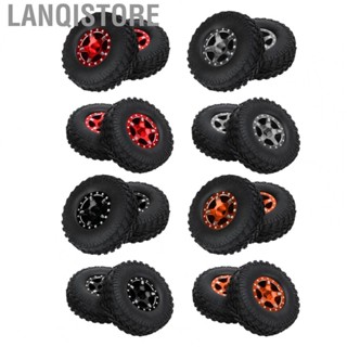 Lanqistore RC Rubber Tyres Set  Irregular Texture Rubber RC Tires and Screw Nut Aluminum Alloy Environmental Friendly Good Road Holding  for