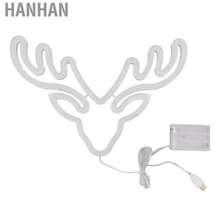 Hanhan Wall Neon Light  Neon Light Sign Soft  Powered High Transmittance Flexible PVC  Strips ABS Backboards  for Holidays