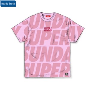 เสื้อยืดแขนสั้น พิมพ์ลาย SVG X Super Sunday Scale สีชมพู สีแดง สีฟ้า สีส้ม สีเทา สําหรับผู้ชาย และผู้หญิง