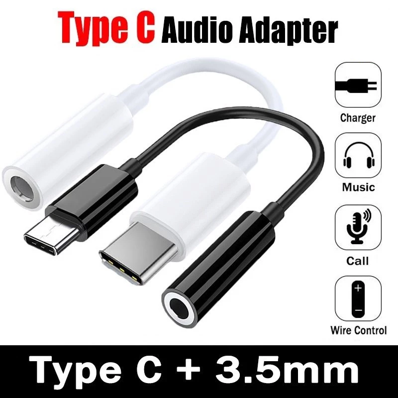 อะแดปเตอร์แปลงสายหูฟัง USB Type C เป็น 3.5 มม. แบบพกพา น้ําหนักเบา อุปกรณ์เสริม สําหรับโทรศัพท์มือถือ