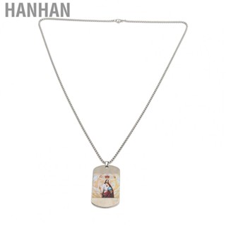 Hanhan Religious Necklace  Virgin Mary Necklace Titanium Steel  for Gifting