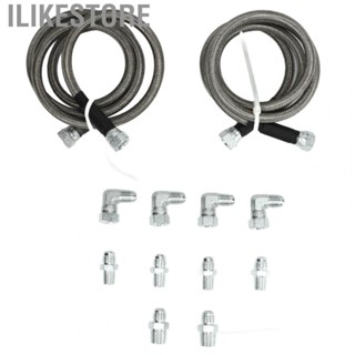 Ilikestore Transmission Cooler Line Adapter Flexible High Strength Transmission Cooler Hose Kit 6AN for TH350 700R4 TH400