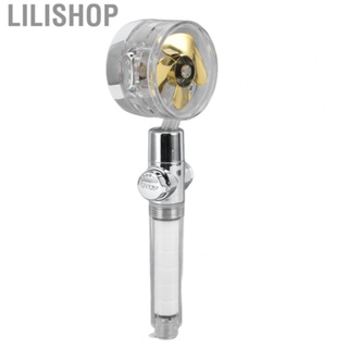 Lilishop Vortex Shower Head Handheld Showerhead ABS + Stainless Steel Adjustable 360° Rotating Easy Install Tool Free Connection