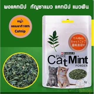 ผงแคทนิป  กัญชาแมว แคทนิป แมวฟิน Cat Mint(แบบซอง) ผงแคทนิป 5 กรัม