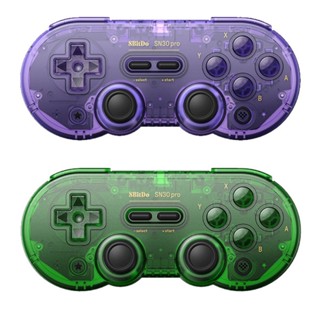 R* จอยเกมบลูทูธไร้สาย 8BitDo SN30Pro พร้อมจอยสั่นได้