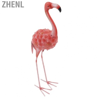 Zhenl Garden Flamingo Statue Color Painting Flamingo Shape Fine Workmanship