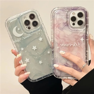 เคสโทรศัพท์มือถือแบบนิ่ม TPU ใส กันกระแทก ลายดวงจันทร์ ดาวไล่โทนสี สําหรับ Xiaomi Redmi Note 12 Pro Plus 5G 11 11S 10S 10 9S 9 Pro Poco X5 X4 X3 F5 Pro