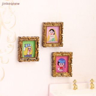 Jkth น้ํามันรูปภาพจิ๋ว 1:12 DIY สําหรับตกแต่งบ้านตุ๊กตา 2 ชิ้น