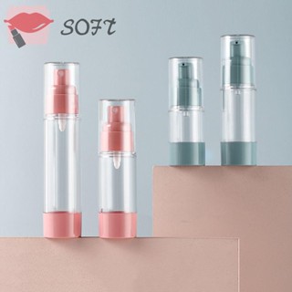 Softness ขวดปั๊มสุญญากาศ แบบพกพา 15 30 50 มล. สําหรับแต่งหน้า