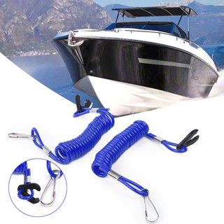 ⚡READYSTOCK⚡Safety Rope Stop Blue Spring hook For yamaha Accessories 2pcs Outboard