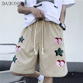 DaDuHey🔥 Mens 2023 Embroidered Solid Color Casual Sports Shorts Jogger Pants Summer Fashion Brand Fashionable Loose All-Match Shorts