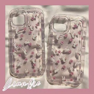 Yiki|เคสโทรศัพท์มือถือแบบนิ่ม TPU ลายกระต่ายน่ารัก สีชมพู สําหรับ OPPO Find X6 Pro X6 X5 Pro X5 Lite X5 X3 Pro X3 F21S F21 Pro F19 F17 Pro F12 F11 Pro F11 F9 Pro