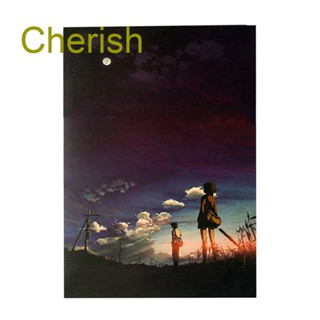 Cherish ขายดี สติกเกอร์โปสเตอร์ ลายอนิเมะญี่ปุ่น 5 Centimeters per Second สําหรับติดตกแต่งผนังบ้าน