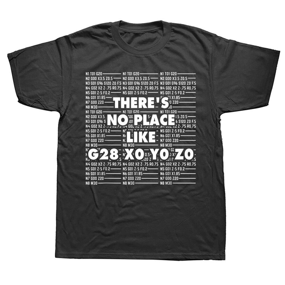 ผู้ชาย T เสื้อ Cnc Machinist Grappie G28 Operator Programmeur T เสื้อผ้าฝ้าย Streetwear ผ้าพันคอ Ges