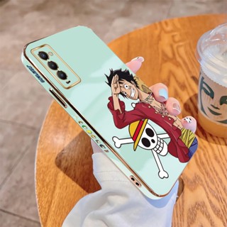 สําหรับ Tecno Camon 18 18P 19 Pro 19 Neo ขอบสี่เหลี่ยม แบบดั้งเดิม มองเห็นที่มืด ลาย D.Luffy เคสโทรศัพท์ แบบนิ่ม หรูหรา