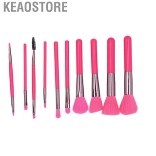 Keaostore 10pcs Rose Red Cosmetic Brush Set Hair Loose  Eyeshadow Tool NEW