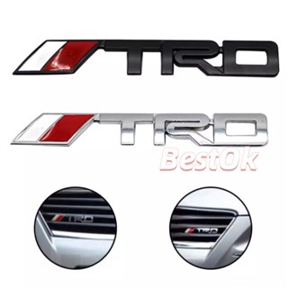 Trd สติกเกอร์ตราสัญลักษณ์โลหะ 3D สําหรับติดตกแต่งรถยนต์