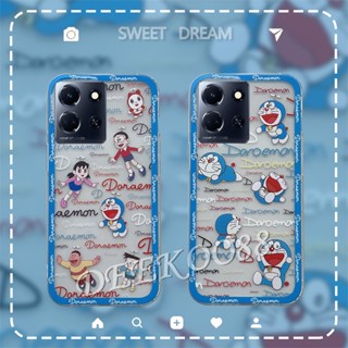 เคสโทรศัพท์มือถือแบบนิ่ม TPU ลายการ์ตูนโดราเอมอนน่ารัก สําหรับ Infinix Note 30 Pro VIP 30i Hot 30 Play 30i NFC FREE FIRE Smart 7 Plus HD 4G Zero 5G 2023