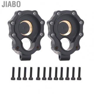 Jiabo Steering Knuckle Portal Cover  Exquisite Brass Rugged Black Inner Drive Housing for Traxxas RC Car