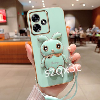 เคสโทรศัพท์มือถือ ลายการ์ตูนกระต่ายน่ารัก พร้อมขาตั้ง สําหรับ Infinix Note 30 Pro VIP 30i Hot 30i 30 Play 5G 4G Smart 7 HD Plus