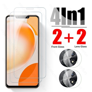 4In1 Screen Protector Tempered Glass + Camera Lens Film For Huawei Nova Y91 Y 91 4G STG-LX1 LX2 6.95"