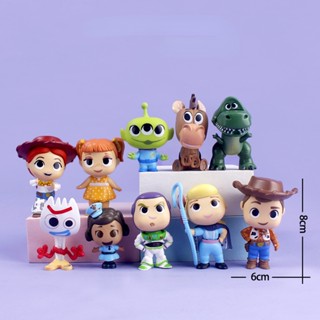 โมเดลตุ๊กตาฟิกเกอร์ Toy Story Buzz Lightyear Lotso Woody Triss Dinosaur Strawberry Bear ของเล่นสําหรับเด็ก