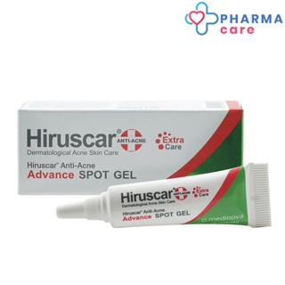 สูตรเข้มข้น Hiruscar Anti Acne Advance Spot Gel  ฮีรูสการ์ แอนตี้แอคเน่ แอดวานซ์ สปอตเจล  4 กรัม [PC]