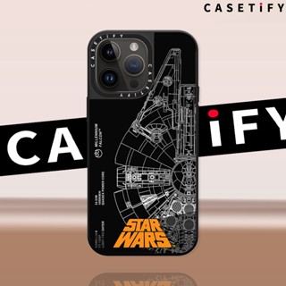 Casetify เคสโทรศัพท์มือถือกระจก ลาย Star Wars Millennium Falcon สําหรับ iPhone14ProMax iP13Pro 13 11 12Promax 13Promax 12 13 14