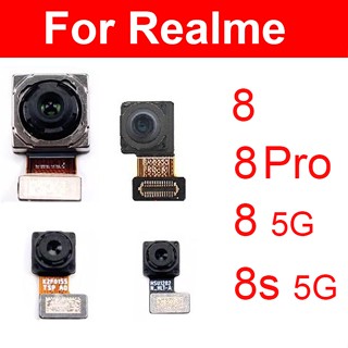 โมดูลกล้องหน้า หลัง เซลฟี่ สายเคเบิลอ่อน อะไหล่สํารอง สําหรับ Realme 8 8S 8Pro 4G 5G