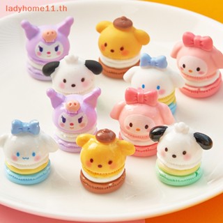 SANRIO Onelady แผ่นกาวเรซิ่น ลายการ์ตูนอนิเมะน่ารัก 3D สีมาการอง สําหรับทําเครื่องประดับ ตกแต่งเคสโทรศัพท์ DIY 2 ชิ้น