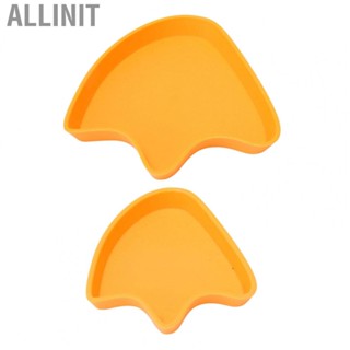 Allinit Reptile  Dish Water Bowls  Sturdy Smooth  Bowl Burr Free Large  Footprint Shape for Leopards