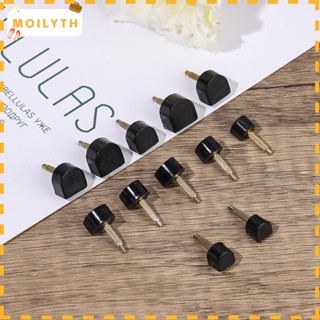 Moilyth 10 ชิ้น ทดแทน กริช รองเท้าผู้หญิง ซ่อม ตัวหยุดส้นเท้า ป้องกัน ปลายส้นสูง แตะ