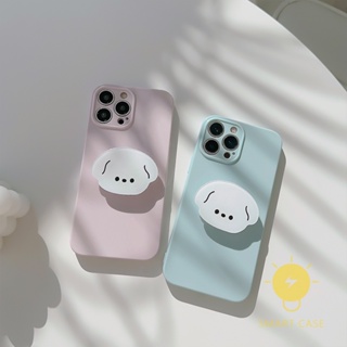 For เคสไอโฟน 14 Pro Max [Simple Puppy Pop Grip] เคส Phone Case For iPhone 14 Pro Max Plus 13 12 11 For เคสไอโฟน11 Ins Korean Style Retro Classic Couple Shockproof Protective TPU Cover Shell