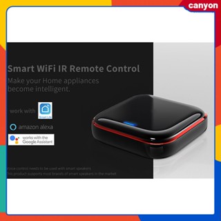 Tuya Smart Wifi Ir รีโมทคอนโทรล Wifi รีโมทคอนโทรลสากลสำหรับฟังก์ชันการเรียนรู้ทีวีดีวีดี การควบคุมแอป Smartlife ทำงานร่วมกับ Amazon Alexa/google Assistant canyon